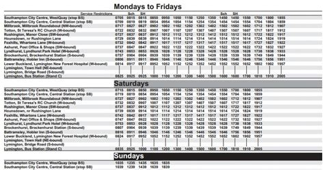 The line operates. . X1 and x2 bus timetable lymington